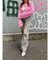 ハイダメージセミワイドデニムパンツ