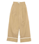 ロールアップタックワイドパンツ