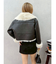 BIGカラーフェイクファーショートブルゾン