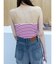 【FRUIT OF THE LOOM】カップ付きマルチボーダーキャミソール