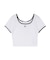 ラインストーンリンガーショートTシャツ