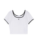 ラインストーンリンガーショートTシャツ
