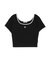 ラインストーンリンガーショートTシャツ