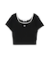 ラインストーンリンガーショートTシャツ