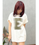 フロントロゴオーバーサイズTシャツ