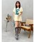 フロントロゴオーバーサイズTシャツ