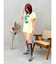 フロントロゴオーバーサイズTシャツ
