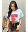 フロントロゴオーバーサイズTシャツ