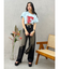 フロントロゴオーバーサイズTシャツ