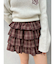 フリルチェックミニスカート