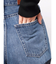 レースドッキングワイドデニムパンツ