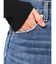 レースドッキングワイドデニムパンツ