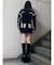 デニムボアミニスカート【セットアップ着用可能】