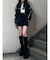 デニムボアミニスカート【セットアップ着用可能】