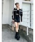 デニムボアミニスカート【セットアップ着用可能】