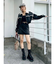 デニムボアミニスカート【セットアップ着用可能】
