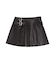 ヴィンテージライクフェイクレザープリーツミニスカート【セットアップ着用可能】