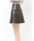 ヴィンテージライクフェイクレザープリーツミニスカート【セットアップ着用可能】