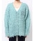 ビジューシャギーニットカーディガン