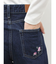 Embroideryカットアウトワイドデニムパンツ【セットアップ着用可能】