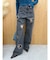 ビジューハートカッティングワイドデニムパンツ