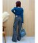 ビジューハートカッティングワイドデニムパンツ