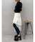 ミックスドッキングアシンメトリースカート