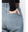 リボンレースワイドデニムパンツ