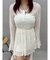 レースイレヘムフーディワンピース