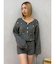 bijouシャギーニットロンパース