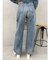 カットアウトワイドデニムパンツ【セットアップ着用可能】