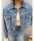 ヴィンテージライクカラーデニムブルゾン【セットアップ着用可能】