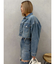 ヴィンテージライクカラーデニムブルゾン【セットアップ着用可能】