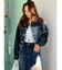 ヴィンテージライクカラーデニムブルゾン【セットアップ着用可能】