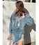 ヴィンテージライクカラーデニムブルゾン【セットアップ着用可能】