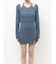 レイヤードホルターネックミニワンピース