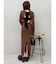 バックリボンロングニットワンピース