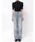BACKスラッシュレースワイドデニムパンツ