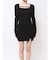 カットタイトミニワンピース
