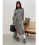 ダメージスウェットアシンメトリーロングスカート【セットアップ着用可能】
