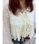 スタッズレースリボンシャツ