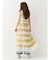 レースフリルロングジレ