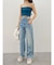 ビジューショルダーニットトップス