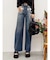 フェイクグラフィックワイドパンツ
