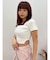 サイドビジューチェーントップス