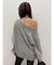 ワンショルダースウェットトップス