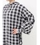 オーバーサイズチェックフードシャツ【セットアップ着用可能】