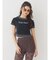 MOON BABE ロゴクロップドTシャツ