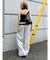 ハートカッティングビジュースウェットパンツ