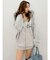 オーバーサイズ ZIP UPフーディー